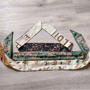 Set of 3 Multicolor Hair Scarves